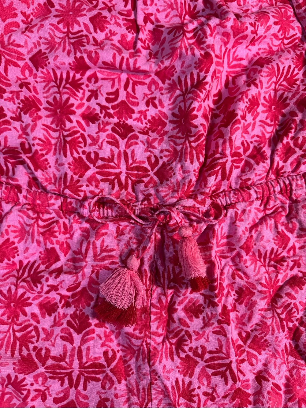 Vineyard Vines Pink Floral Off-Shoulder Romper - Picture 3 of 4